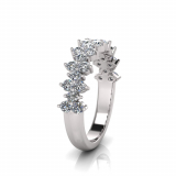 Claw Set Round Wedding Band