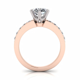 Pave Set Shoulder Shank | Six Claw Setting