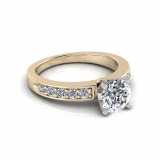 Pave Set Shoulder Shank | Four Claw Setting