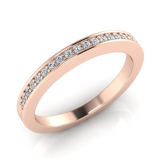 Pave Set Round Wedding Band