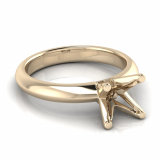 Knife Edge To Half Round Shank | Four Claw Setting