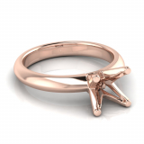 Knife Edge To Half Round Shank | Four Claw Setting