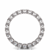 Heart Shaped Rub Over Round Wedding Band