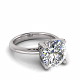 Four Claw Set Brilliant Filigree Ring