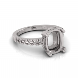 Double Claw Set Cushion| Scallop Set Shoulders