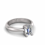 Emerald Stone Claw Set | Half Round Shank