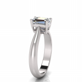 Emerald Stone Claw Set | Half Round Shank