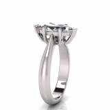 Marquise Stone Claw Set | Half Round Shank