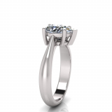 Pear Stone Claw Set | Half Round Shank