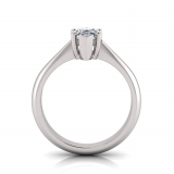 Pear Stone Claw Set | Half Round Shank