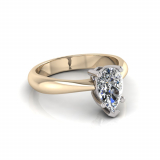 Pear Stone Claw Set | Half Round Shank