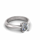 Cushion Stone Claw Set | Half Round Shank