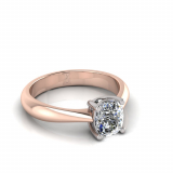 Cushion Stone Claw Set | Half Round Shank