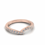 Claw Set Wedding Ring To Match J0549