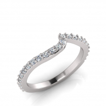Claw Set Wedding Ring To Match J0551