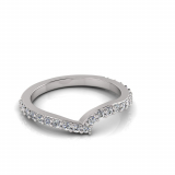 Claw Set Wedding Ring To Match J0551