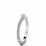 Claw Set Wedding Ring To Match J0551
