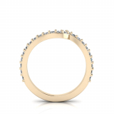 Claw Set Wedding Ring To Match J0551