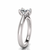 Cushion Stone Four Claw Petal | Half Round Shank