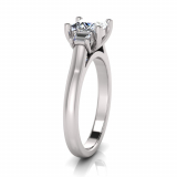 Princess And Baguette Claw Set I Half Round Shank