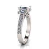 Emerald Trilogy With Side Stones