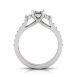 Emerald Trilogy With Side Stones