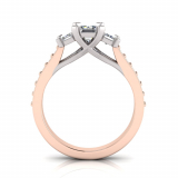 Emerald Trilogy With Side Stones