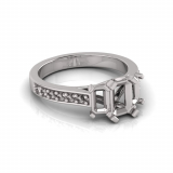 Emerald Trilogy With Side Stones