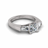 Princess And Tapered Baguette | Flat Shank