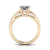 Round Claw Set | Infinity Band With Pave Set Stones 