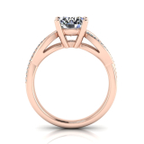 Round Claw Set | Infinity Band With Pave Set Stones 