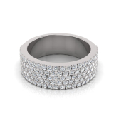 Round Scallop And Claw Set Half Band