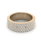 Round Scallop And Claw Set Half Band