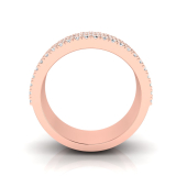 Round Scallop And Claw Set Half Band