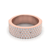 Round Scallop And Claw Set Half Band