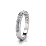 Channel And Pave Set Wedding Ring Matching Wedder For J0180