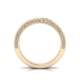 Channel And Pave Set Wedding Ring Matching Wedder For J0180