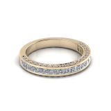 Channel And Pave Set Wedding Ring Matching Wedder For J0180