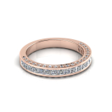 Channel And Pave Set Wedding Ring Matching Wedder For J0180