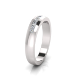 Channel Set Wedding Ring Matching Wedding Ring For J0231