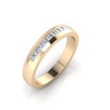 Channel Set Wedding Ring Matching Wedding Ring For J0231