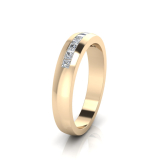 Channel Set Wedding Ring Matching Wedding Ring For J0231
