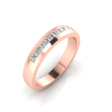 Channel Set Wedding Ring Matching Wedding Ring For J0231