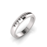 Channel Set Wedding Ring Matching Wedding Ring For J0231