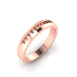 Channel Set Wedding Ring Matching Wedding Ring For J0231