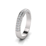 Pave Set Wedding Ring Matching Wedding Ring For J0216