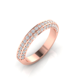 Pave Set Wedding Ring Matching Wedding Ring For J0216