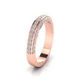 Pave Set Wedding Ring Matching Wedding Ring For J0216