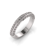 Pave Set Wedding Ring Matching Wedding Ring For J0216