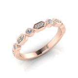 Hexagon Claw Set Rounds And Round Bezel Set | Half Round Shank 